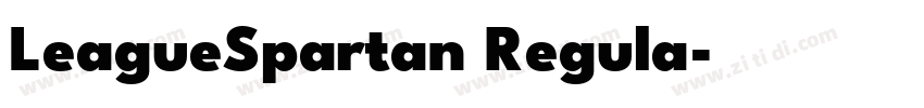 LeagueSpartan Regula字体转换